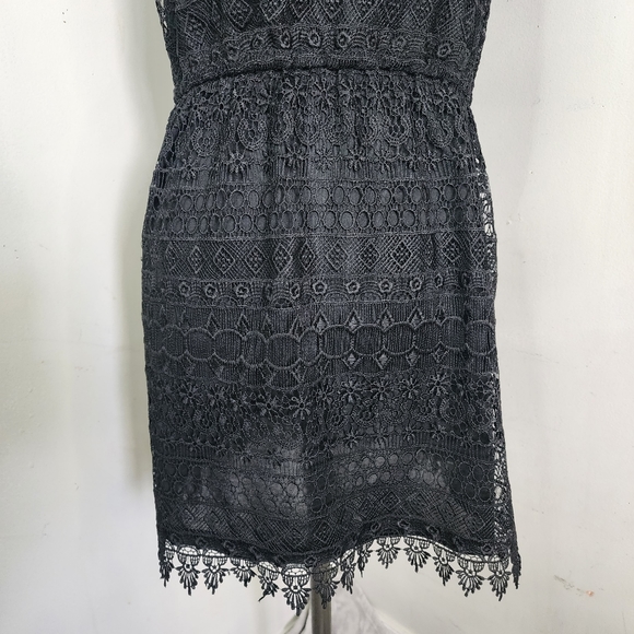 H&M Divided Black Lace Overlay Tank Dress - Picture 4 of 8